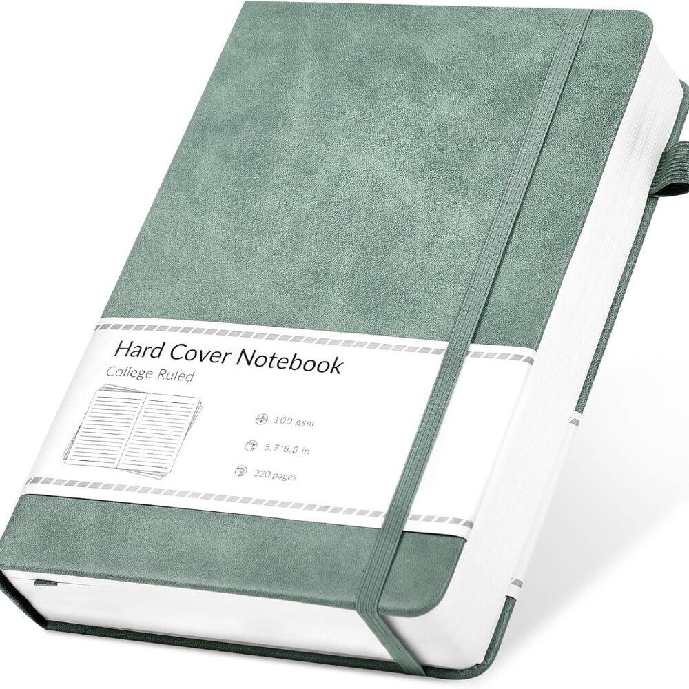 Lined Journal Notebook for Women Men 320Pages 100Gsm Paper Thick Leather Journal
